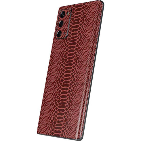 Marsala Snake Skin Galaxy Note20 5G Skin